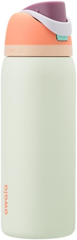 Owala FreeSip Insulated Stainless Steel Water Bottle with Straw, BPA-Free Sports Water Bottle, Great for Travel, 24 Oz, Denim