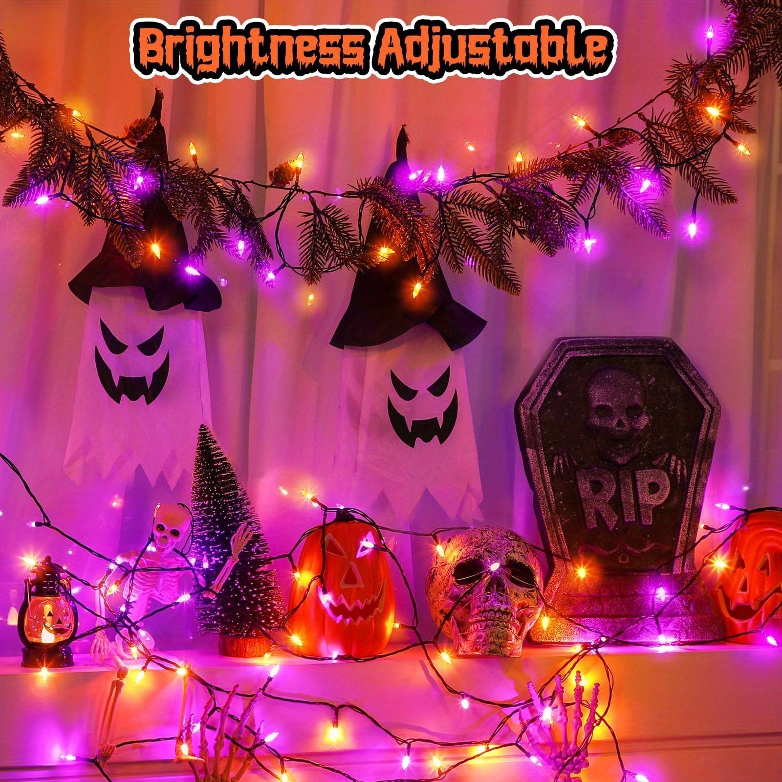 50LEDs 500cm Halloween String Lights (2pcs)
