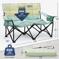 Double Camping Chair 2 Person Outdoor Folding Seat