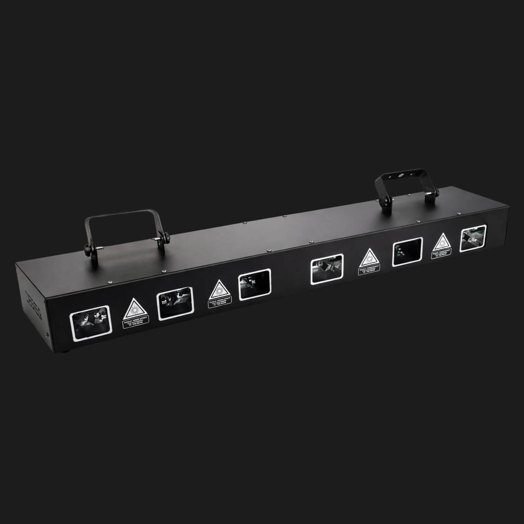 X18 DMX Sound Active 6-Head RGB Laser Bar 1500mW for DJs