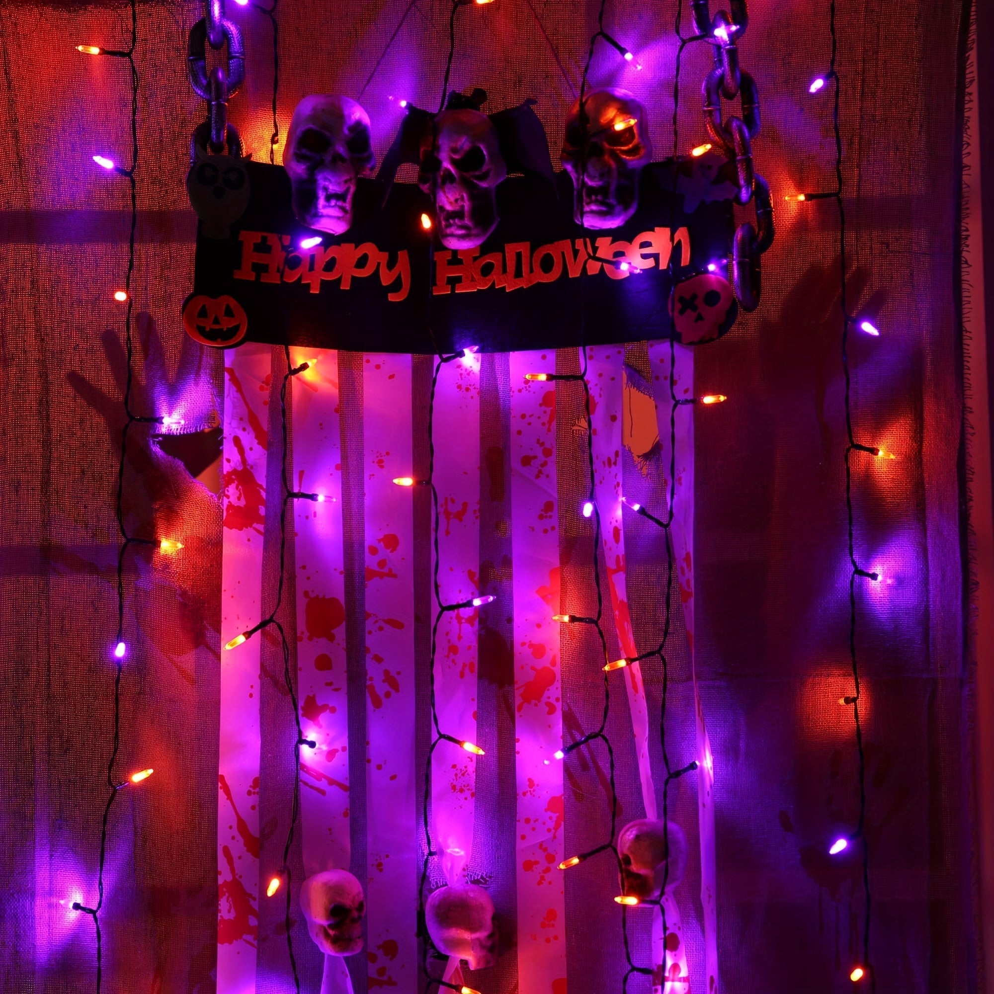 50LEDs 500cm Halloween String Lights (2pcs)