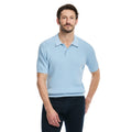 SAKS Fifth Avenue Men's Short Sleeve Vertical Texture Rib Knit Sweater Polo