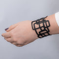 Belinda Geometric Recycled Rubber Bracelet