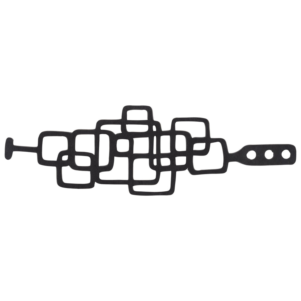 Belinda Geometric Recycled Rubber Bracelet