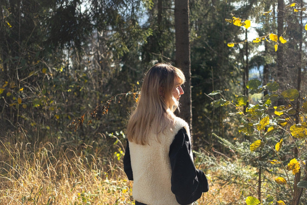 Woolen Woman's Vest - Light grey