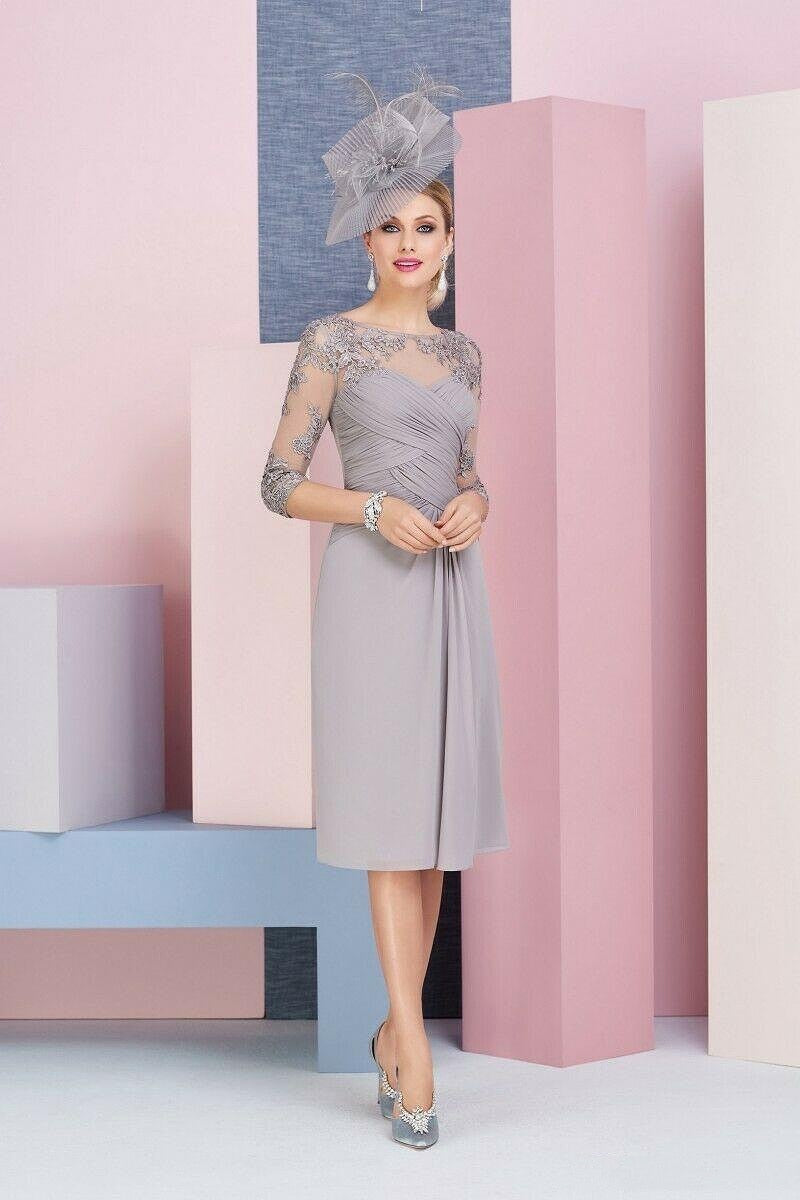 Grey 2-Piece Mother of the Bride Dress