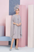Grey 2-Piece Mother of the Bride Dress