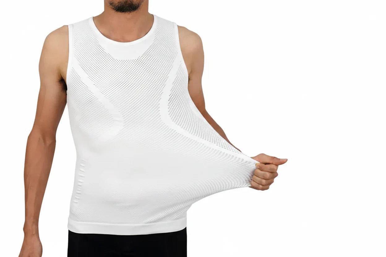 Seamless Sleeveless Mesh Cycling Base Layer Shirt