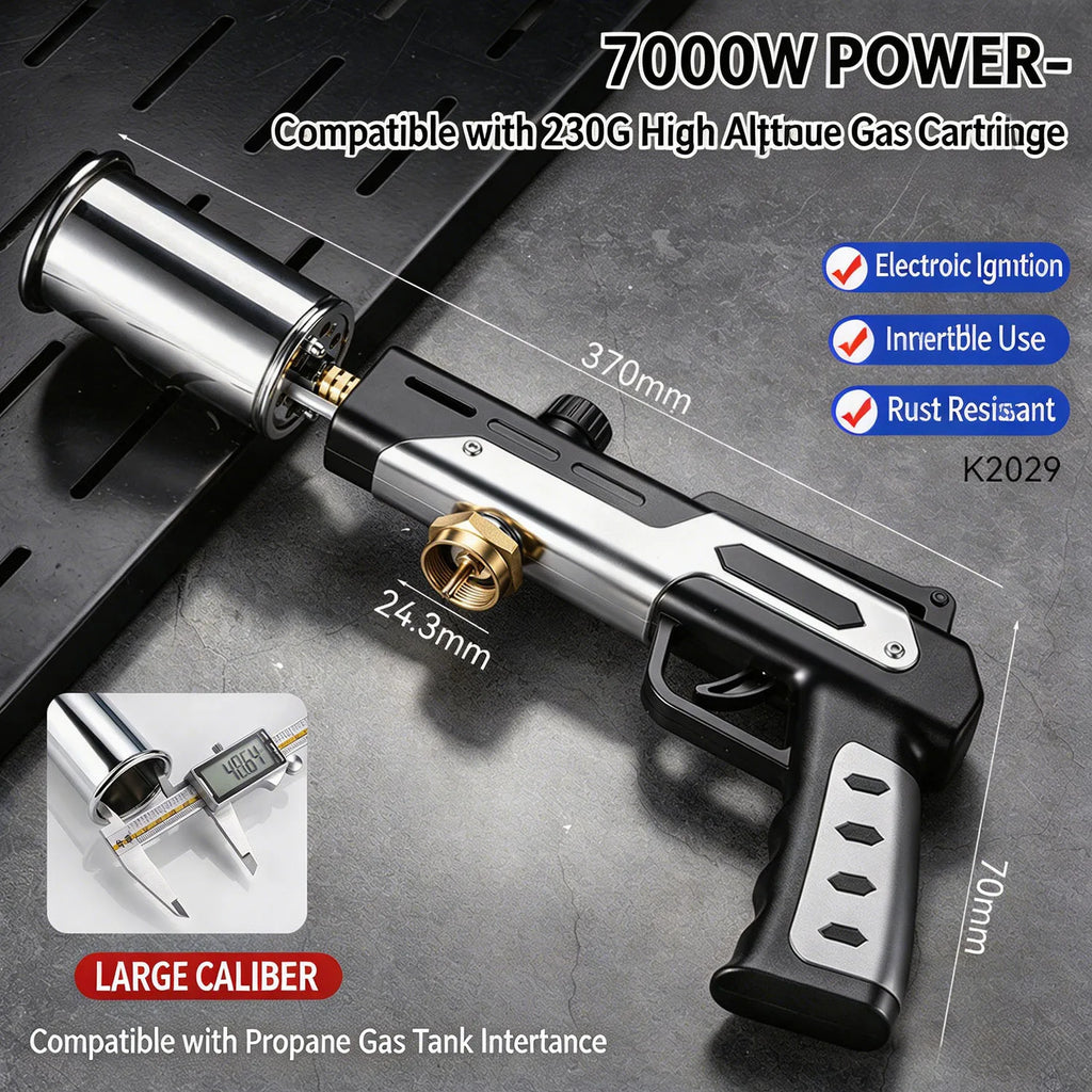 Adjustable Butane Kitchen Torch – Handheld High-Heat Cooking & Camping Torch