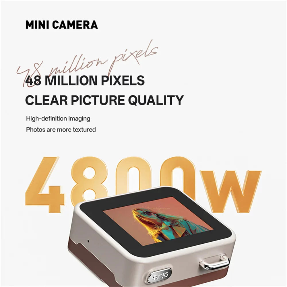 Retro Mini Keychain Camera Khaki