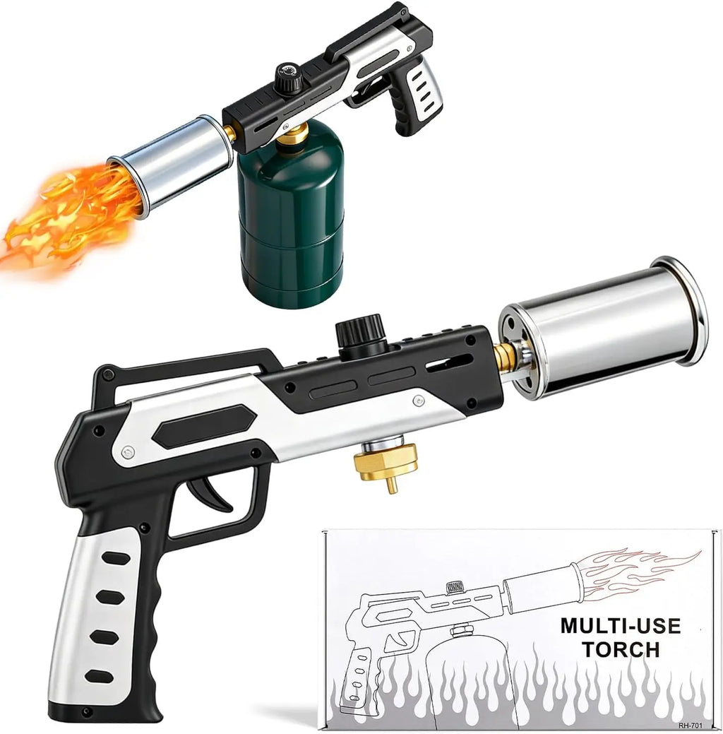 Adjustable Butane Kitchen Torch – Handheld High-Heat Cooking & Camping Torch