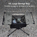 Portable Aluminum Camping Folding Table with IGT Compatibility Black