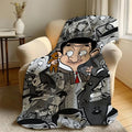 Comedy Character Flannel Throw Blanket