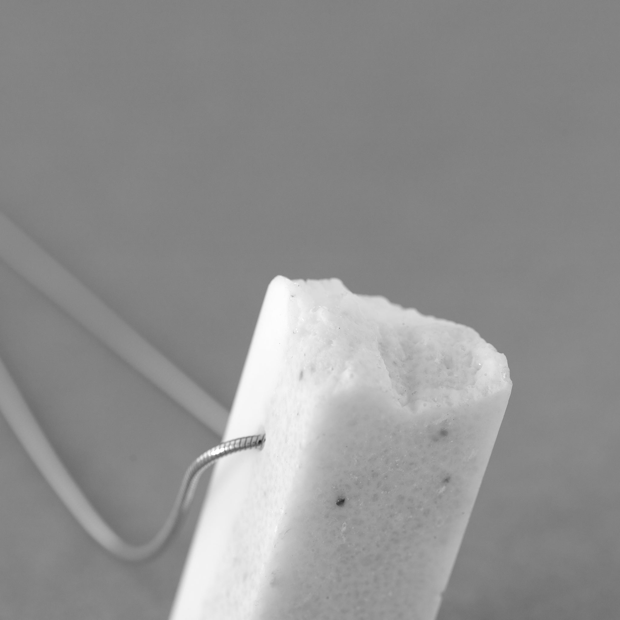 BLOCCO 55 – Carrara Marble Necklace | Handmade Statement Jewelry