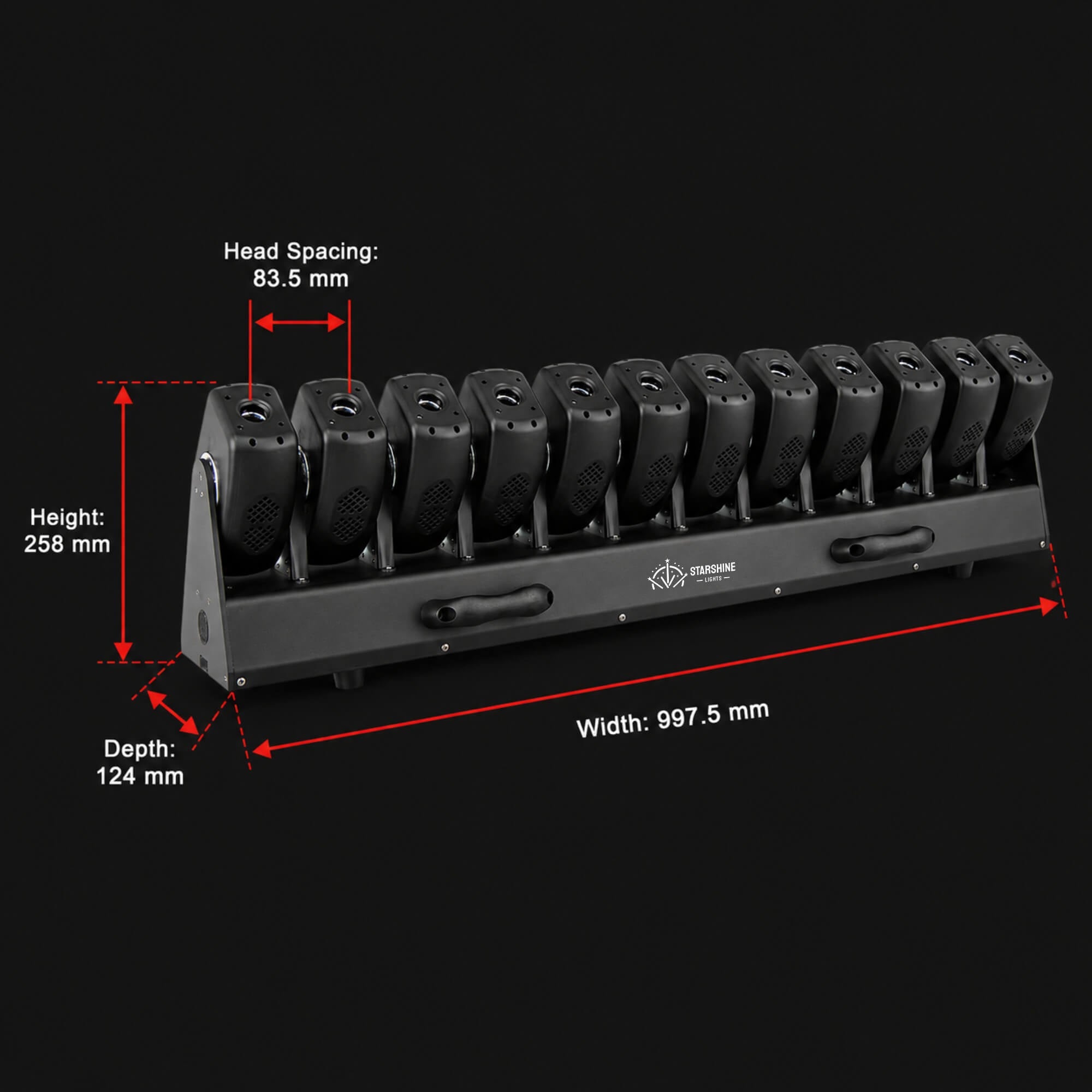 B12 DMX 12-Head Snake Shadow RGB Laser Bar 24W for DJ Stage
