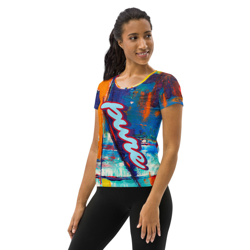 PURE LOVE Women's Athletic T-shirt by Gianneli