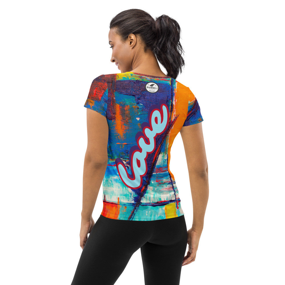 PURE LOVE Women's Athletic T-shirt by Gianneli