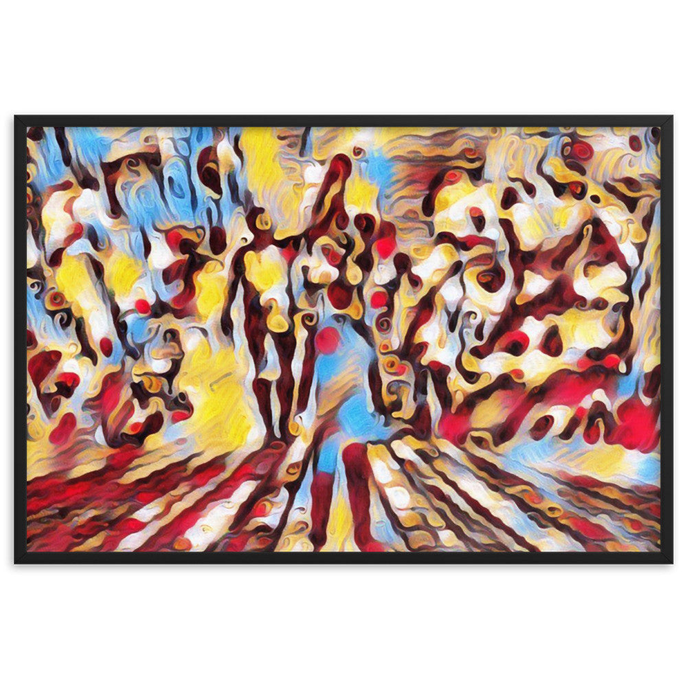 I SAW MY ENTIRE LIFE PASS THROUGH YOUR EYES Velvet Edition Framed Poster