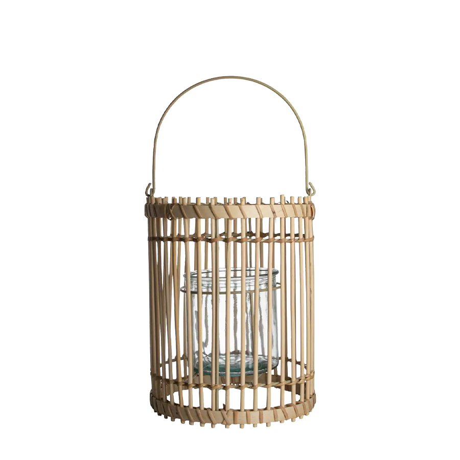 Gusta Windlicht Bamboe Ø22x27cm