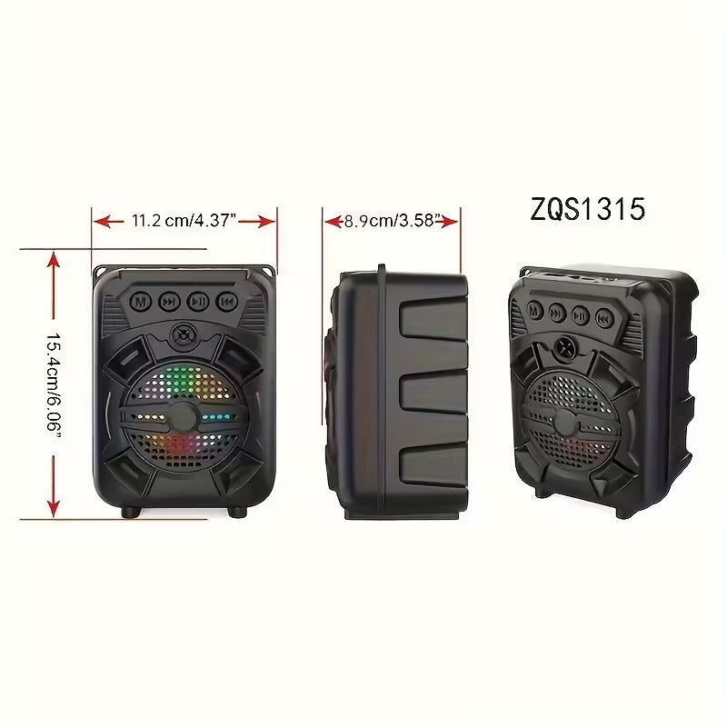 Portable Wireless Speaker with LED Light