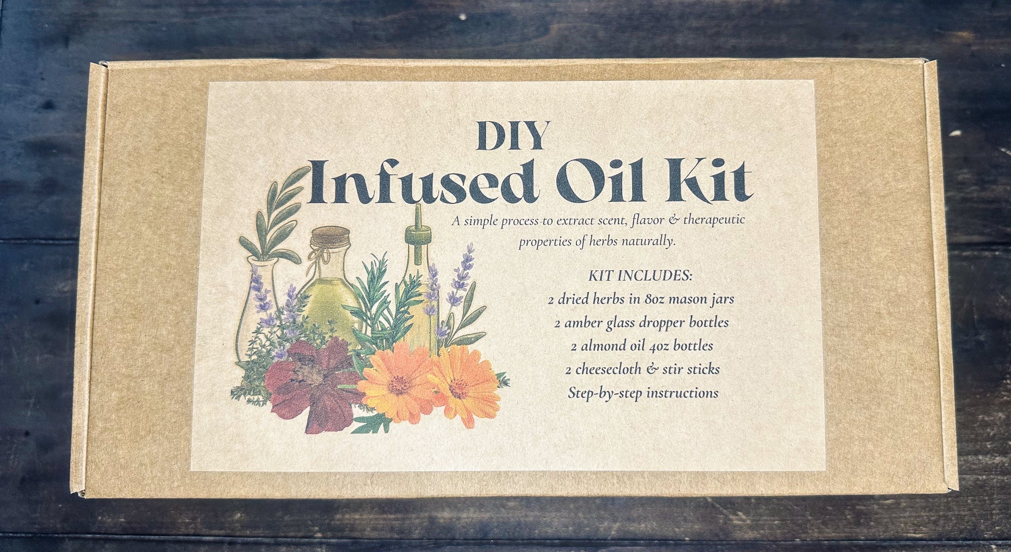 DIY 2 Herb Infused Oil Box Kit