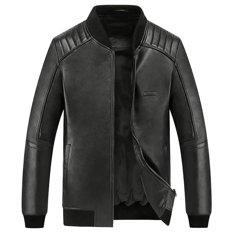 Jaquen Men's Sheep Leather Jacket - black, XXXL