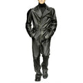 Notch Collar Style Rider Men Leather Jumpsuit