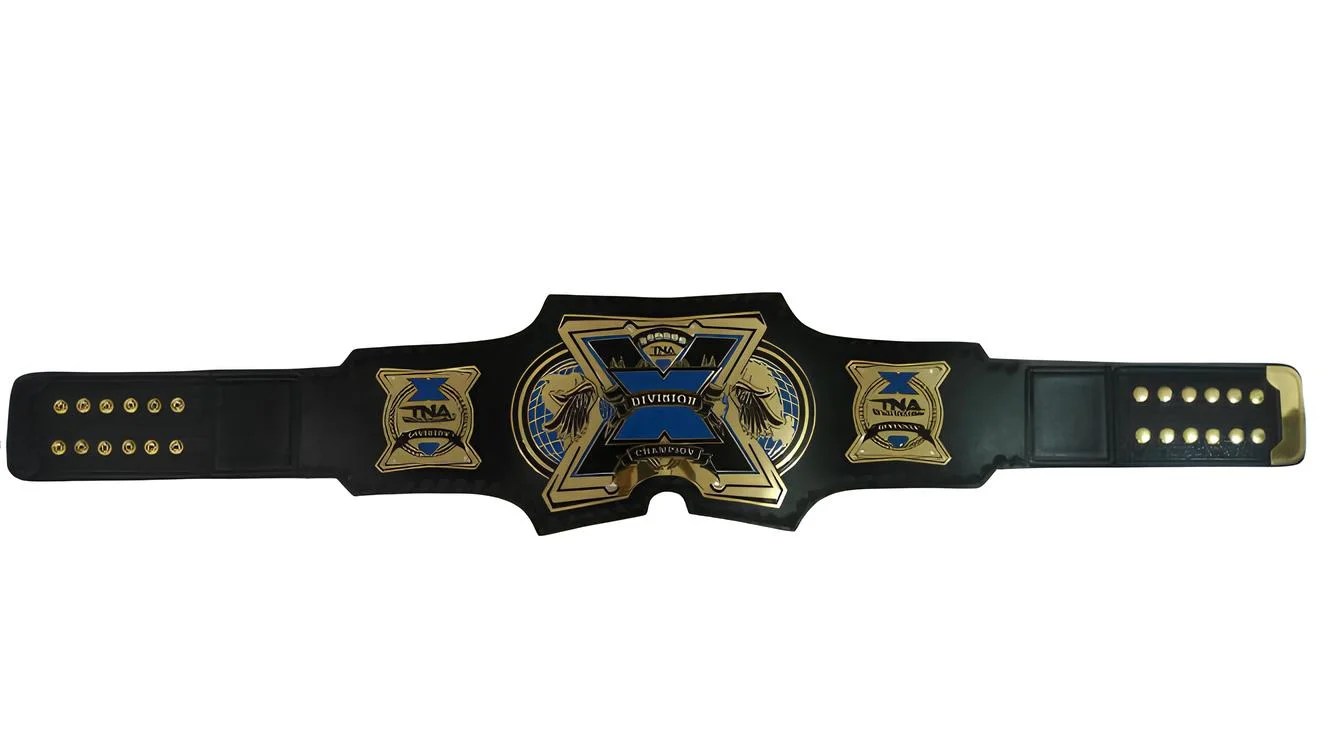 Total Nonstop Action TNA X Division Title World Wrestling Champion Belt - ZINC, 2 MM