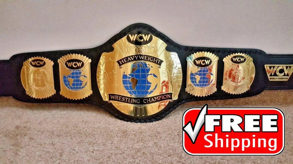 WCW WORLD HEAVYWEIGHT Brass Championship Belt - 8mm